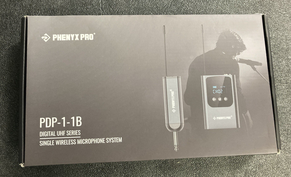 Phenyx Pro PDP-1-1B Single Wireless Microphone System, Digital UHF Series