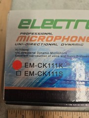 electron microphone, EM-CK111K, black, new