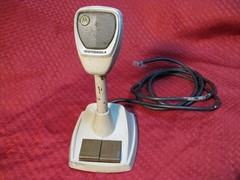 Vintage Motorola TU533 Microphone Barney Fife Andy Griffith era dispatch Mic