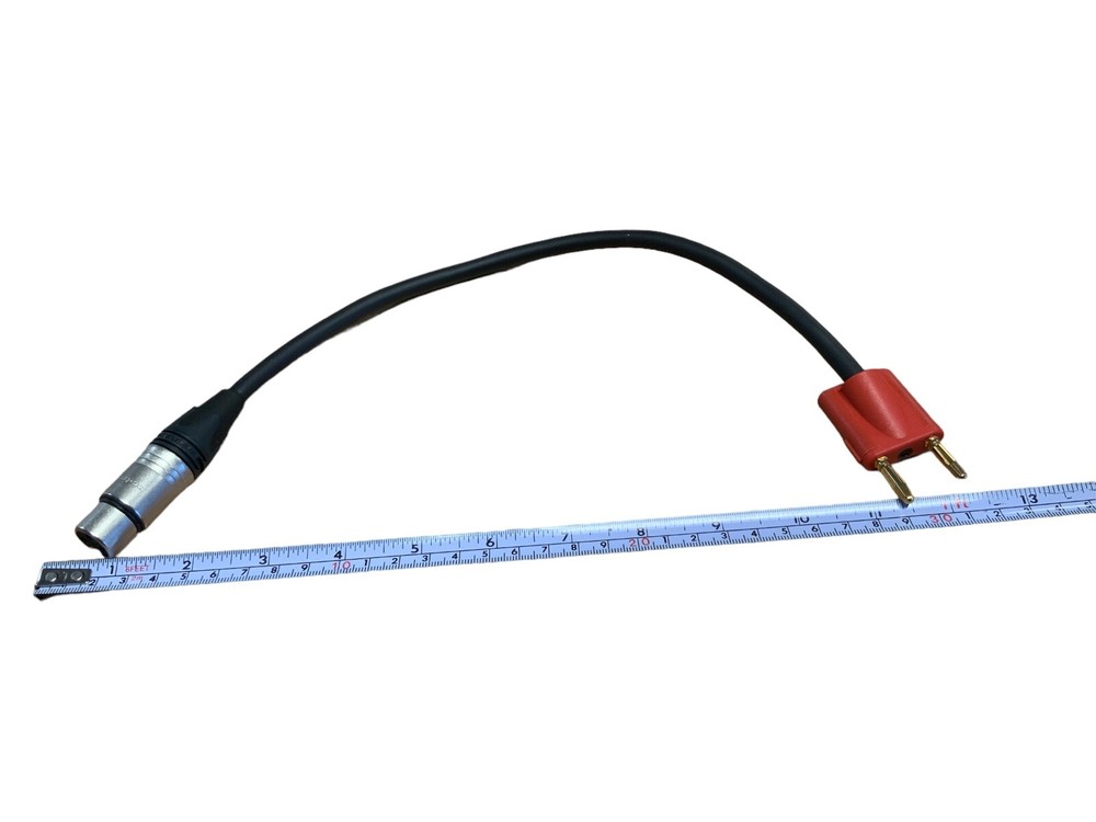 Neutrik NC3FXX XLR to Dual Banana Plug Test Adapter Cable