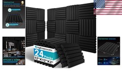 24 Packs Curved Acoustic Foam Panels – 2