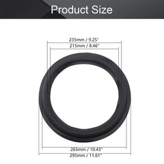 Fielect 12 Inch Speaker Foam Edge Surround Rings 12 4pcs, Black