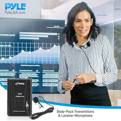 Dual Channel Wireless Microphone System – VHF Fixed Dual Frequency Wireless Mic