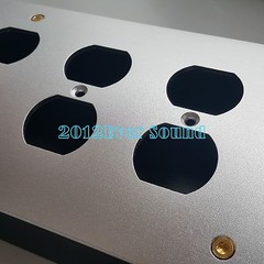 US AC Power Strip Bar Distributor Aluminum alloy 10 Outlet Box HIFI Chassis