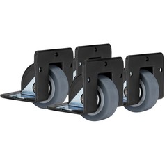 Four Pack Penn Elcom W2001 2″ Recessed Caster for Cabinet Edge high impact