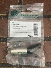 NEUTRIK NC4MX XLR Cable Connector Male 4 Pole