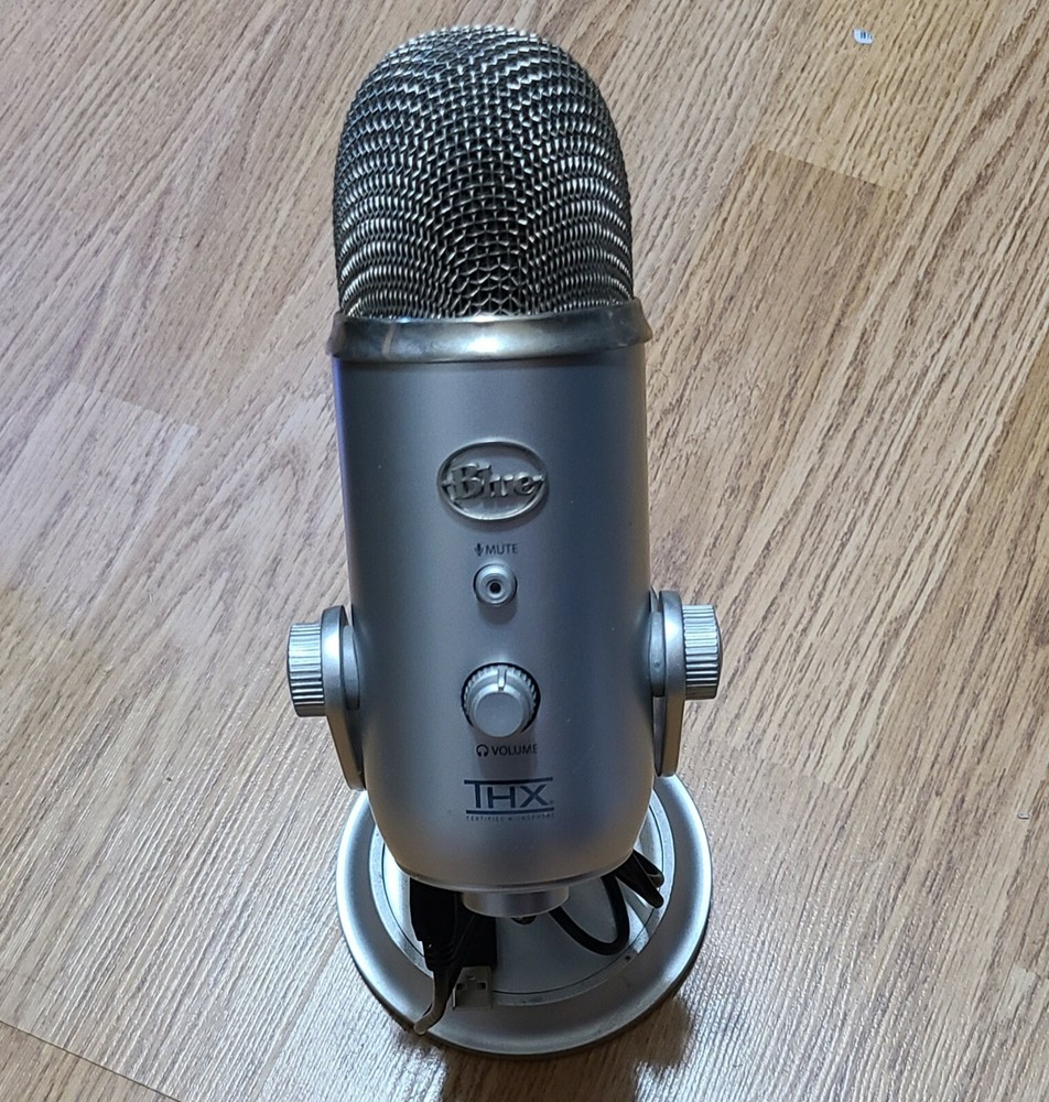 Blue THX Professional Multi-Pattern USB Condenser Microphone – Silver Tested