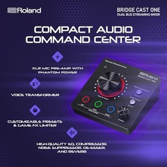 Roland BRIDGE CAST ONE Gaming DAC Amplifier Audio Interface BRC-ONE [NEW] TI