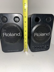 Roland MA-8BK Active Studio Monitor Speaker Pair 2.0 Wired RCA Black