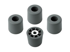 TWENTY (20) LARGE EXTRA TALL GRAY ROUND RUBBER FEET AMPS RADIO CASES – FREE S&H