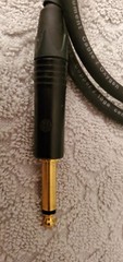 Live Wire Elite Gold Guitar Instrument TS 1/4″ Audio Cable 3 feet. Superior!