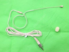 Beige Omnidirectional Wireless Single ear Headset Microphone for Sony Sennheiser