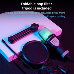 Microphone Mic Kit Broadcasting Singing Studio Recording Condenser For PC Laptop