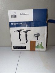Vondynote Set of 2 Studio Monitor Stands Adj Desktop Clamp Speaker Laptop Stands