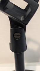 Table Top 6″ Round Base Mic Stand 3.5″ Shaft w/Clip Solid Sturdy 4lb Free Ship