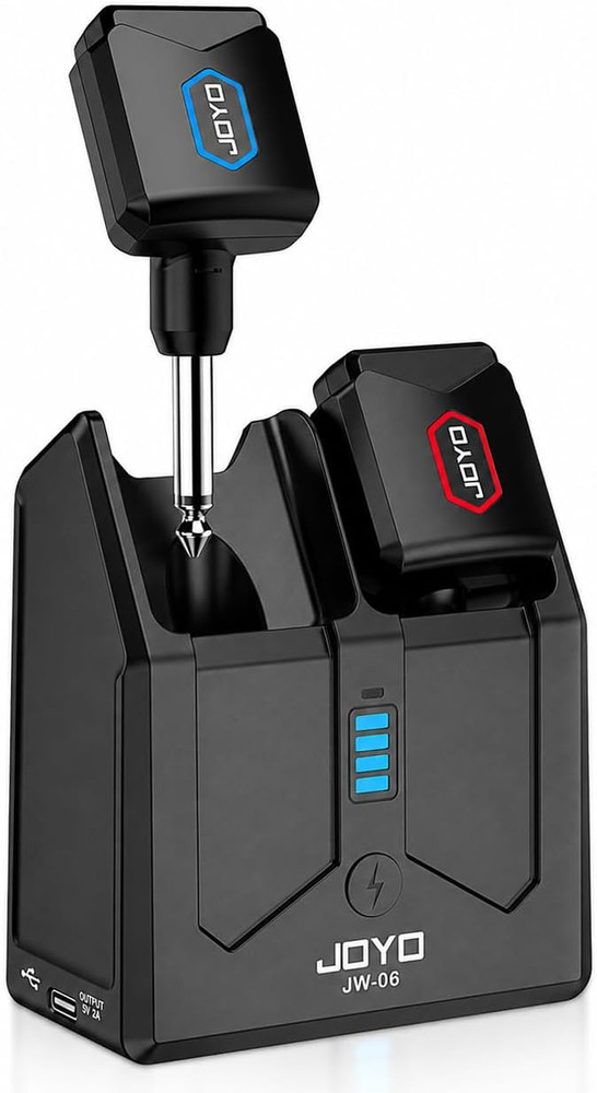 5.8Ghz Wireless Guitar Transmitter Receiver Guitar System with Charging Box for