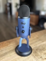 Blue Yeti USB Desktop Microphone Blue, Mute Switch, Adjustable Gain, Multiple P…