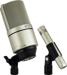 990/991 Condenser Microphone Bundle for Home Studio Recording | Champagne Finish