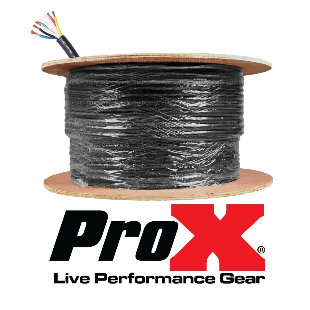 ProX XC-612-500 500 ft. 12-Gauge AWG 6 Conductor OFC Audio Speaker Wire Cable