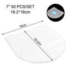 Clear Vinyl Record Protecter Bags for Dust and Damage Protection 50Pcs
