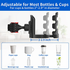 Adjustable Mic Stand Drink Holder with 360° Rotate Microphone Stand Cup Holder –