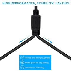 1 Male to 2 Female XLR Y Splitter Micrphone Cable, 3Pin Male to Dual Female