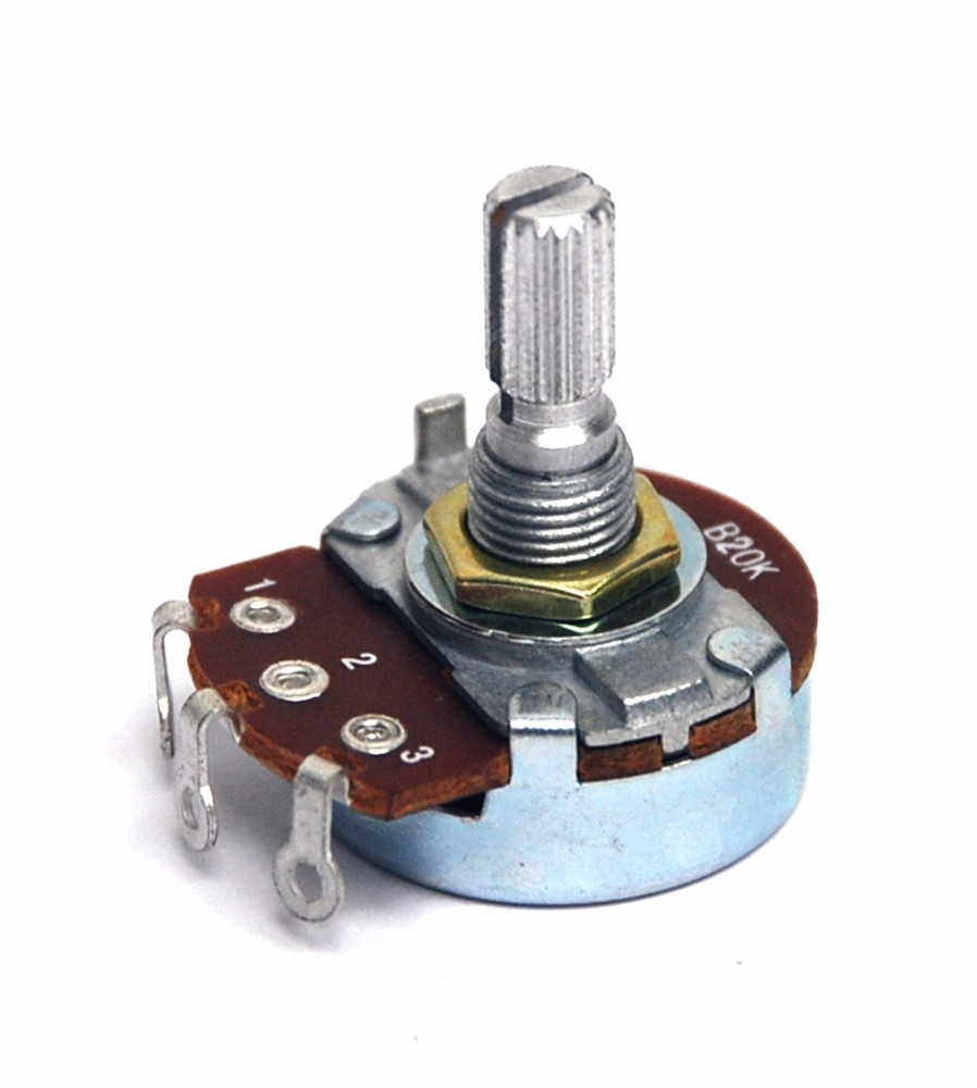 5pc Potentiometer Variable Resistor φ24mm 24mm B type R= 100Ω ~ 1MΩ 12 items JH