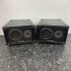 Pair of Welton Pro Studio SR81-3PC Bookshelf Monitor Speakers WORKS