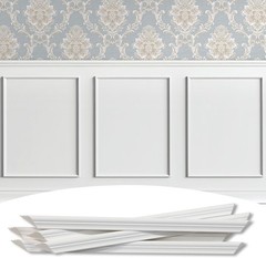 Versatile Pre-Cut Molding Kit – Transform Your Walls with Style, 16″ x 20″