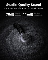 Lark M2s Camera Microphone Wireless Compact 30H Battery For Vlogging Streaming