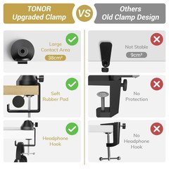 Microphone Boom Arm, Adjustable Microfono Stand Mic Arm with Extra-large Pop …