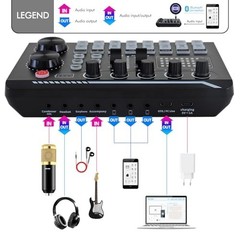 Podcast Equipment Bundle – BM-800 Microphone & F998 Sound Card for Streaming, Ga