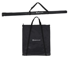 Rockville RLF2 BLACK 10 Foot Solid Base Speaker/Lighting/Projector DJ Stand+Bag