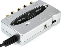 Behringer U-PHONE UFO202 Audiophile USB/Audio Interface with Built-in Black