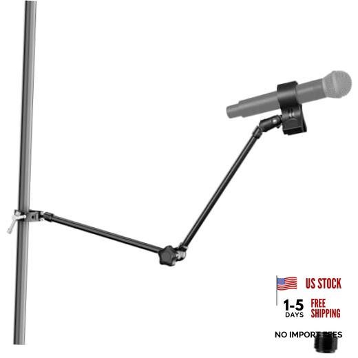Microphone Stand Holder,21.5″ Long Adjustable Magic Arm Microphone Stand