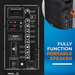PylePro PWMA1299A 12“ Portable Wireless Bluetooth Speaker System