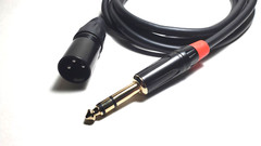 6ft XLR to 1/4″ TRS Balanced Patch Cable With Gold Plated Connector