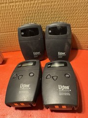 2 LISTEN PROGRAMMABLE DISPLAY RECIVERS plus 2 LISTEN standard receivers. Tested.