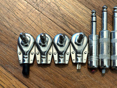 Lot of 75 Used 1/4″ / TRS / Male / Female Connectors + XLR Adapters. Switchcraft