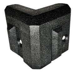 8 Pack 2 Hole Plastic Cabinet Speaker Box Amp Rack DJ Case Corner Protectors