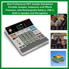 Standalone MPC Sample Sampler with USB-C, Rechargeable Battery & Built-in Mic