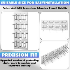 25 Pcs Push-on Impaler Wall Mounting Clips Surface Mount Impaler Clips, Acous…