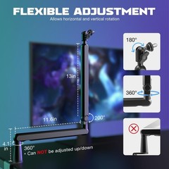 FIFINE Microphone Boom Arm Adjustable Stand for Podcast Streaming Gaming