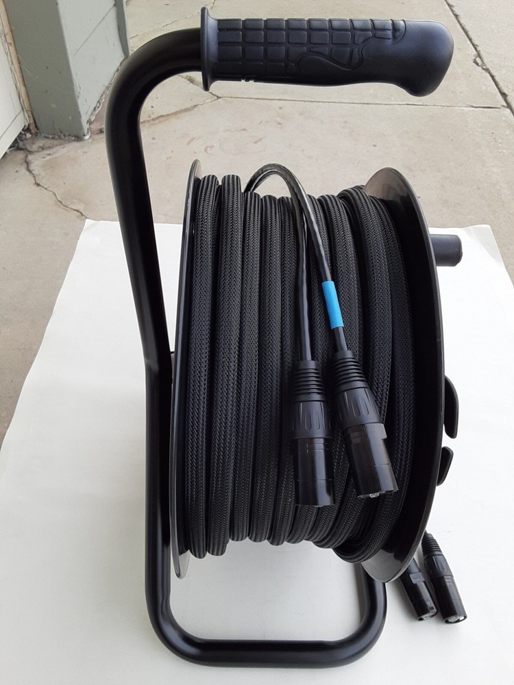 150 FT 2 Channel CAT5e Snake Tactical Shielded w/Neutrik Ethercon Digital onReel
