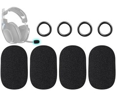 4Pcs Microphone Cover for Astro A10 Gen 1/2, A20 Gen 1/2, A30/A30 Black