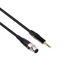3-Pin Mini XLR Female to 1/8″ TRS Stereo Balanced Lavalier Microphone Cable