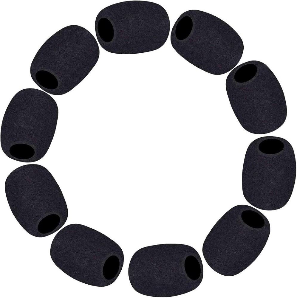 10 Pack Lapel Microphone Windscreen, Headset Windscreen, Mic Foam Covers