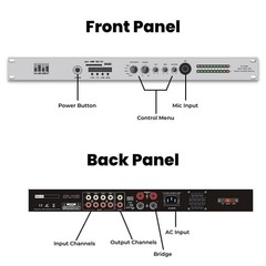 MUSYSIC Professional 8000 Watts Amplified Receiver /Pre-Amplifier BT/USB MU-RD8K