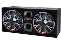 Chuchero Dual10″ Midrange Speaker Box 2 Horn Drivers Audiopipe APHD-3000D-H2 3K