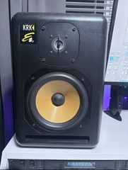 KRK Expose E8 2-Way 8″ Active Studio Monitors (2 available, $250 each) Black